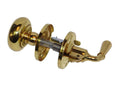 Screen Door Lock: Single Bore: US3 Bright Brass