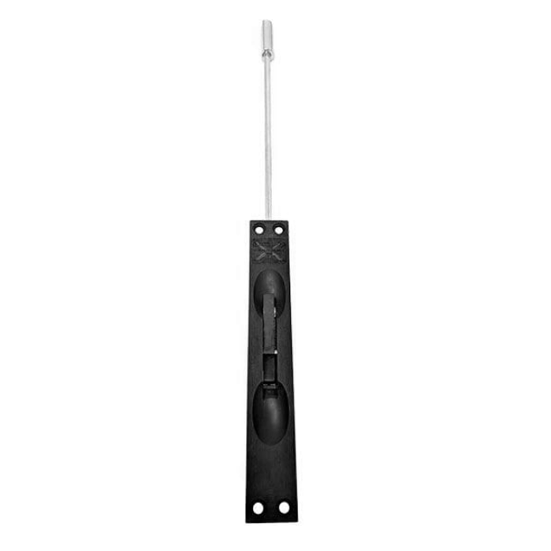 Door Flush Bolt 12" manual, Black