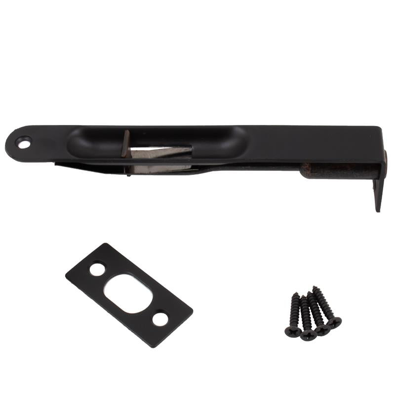 Flush Bolt- 6" Manual Round Corner-US19 622 Black