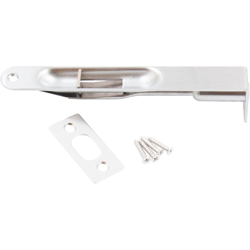 Flush Bolt- 6" Manual Round Corner-US26D   626 Satin Chrome