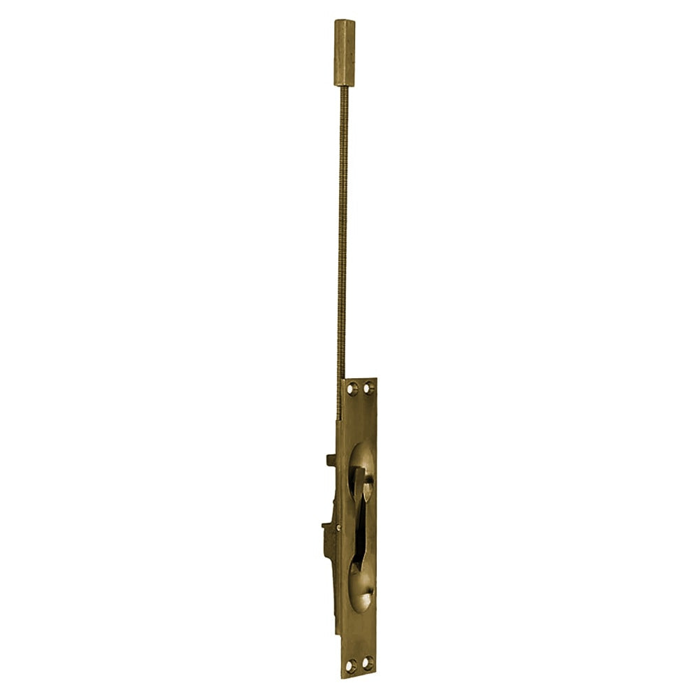 Door Flush Bolt 12" manual, Antique Brass US5 638
