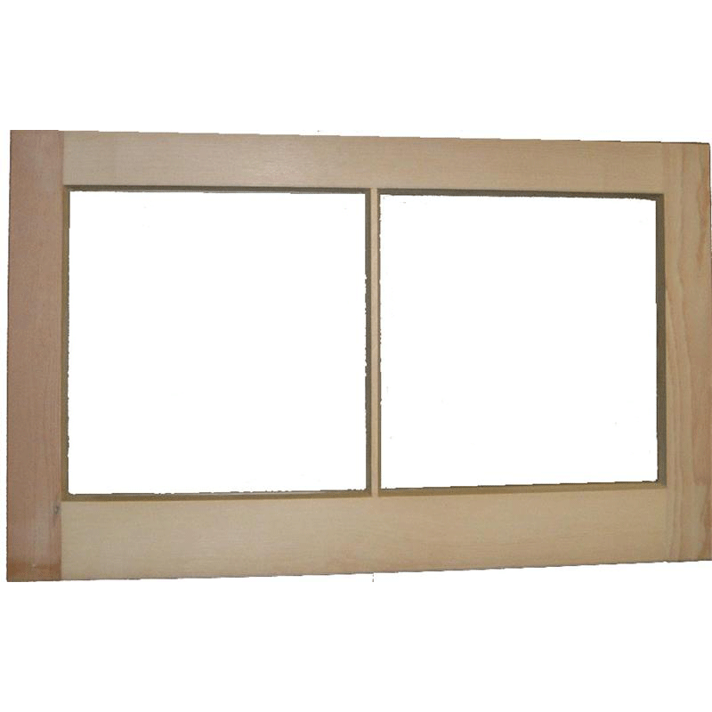 wood unfinished cellar sash 2-light