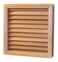Door Wood Louver Insert -  Flat Slat Wide