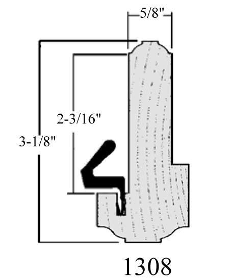 Wood Astragal for Exterior Doors